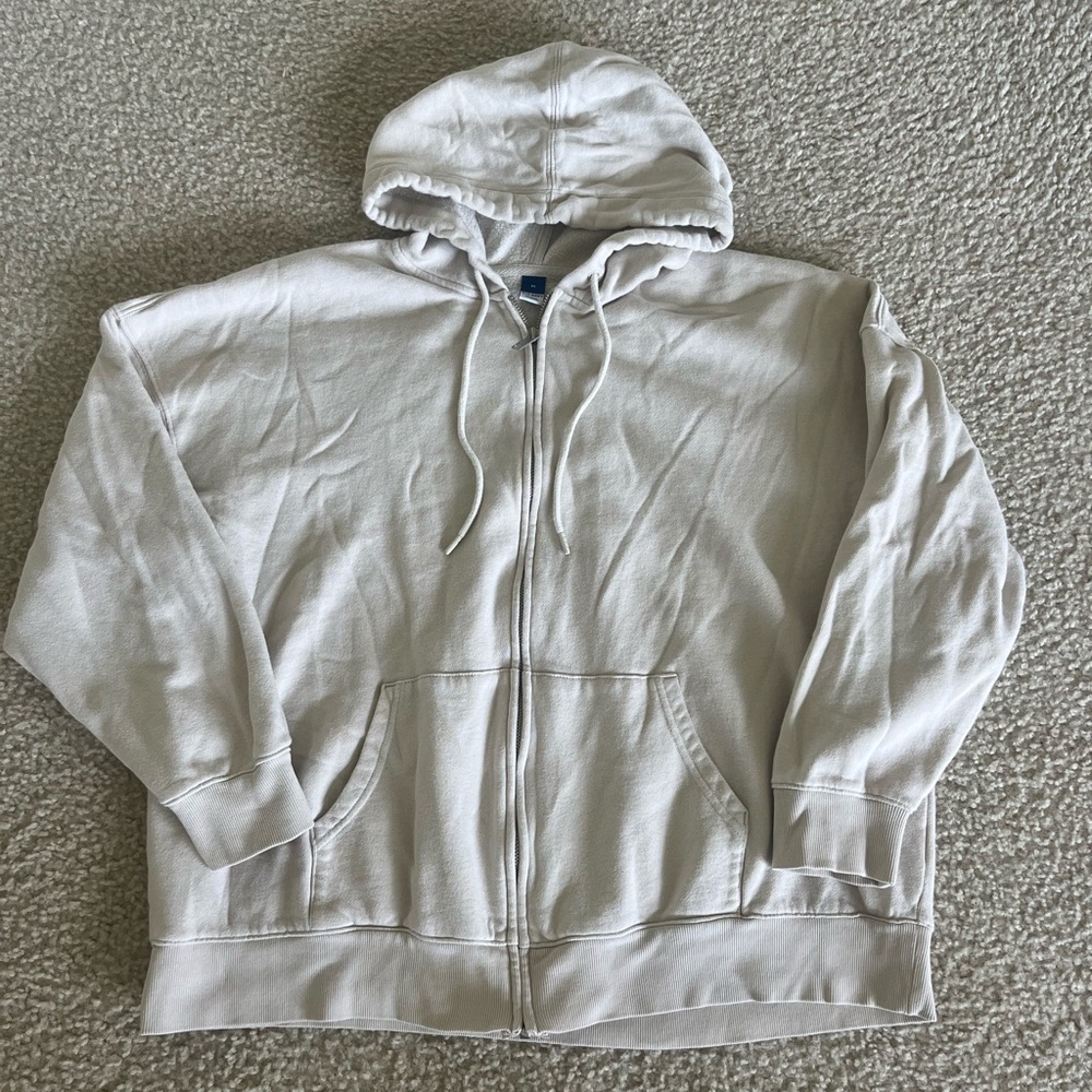 Cream Colored Old Navy Zip Up
